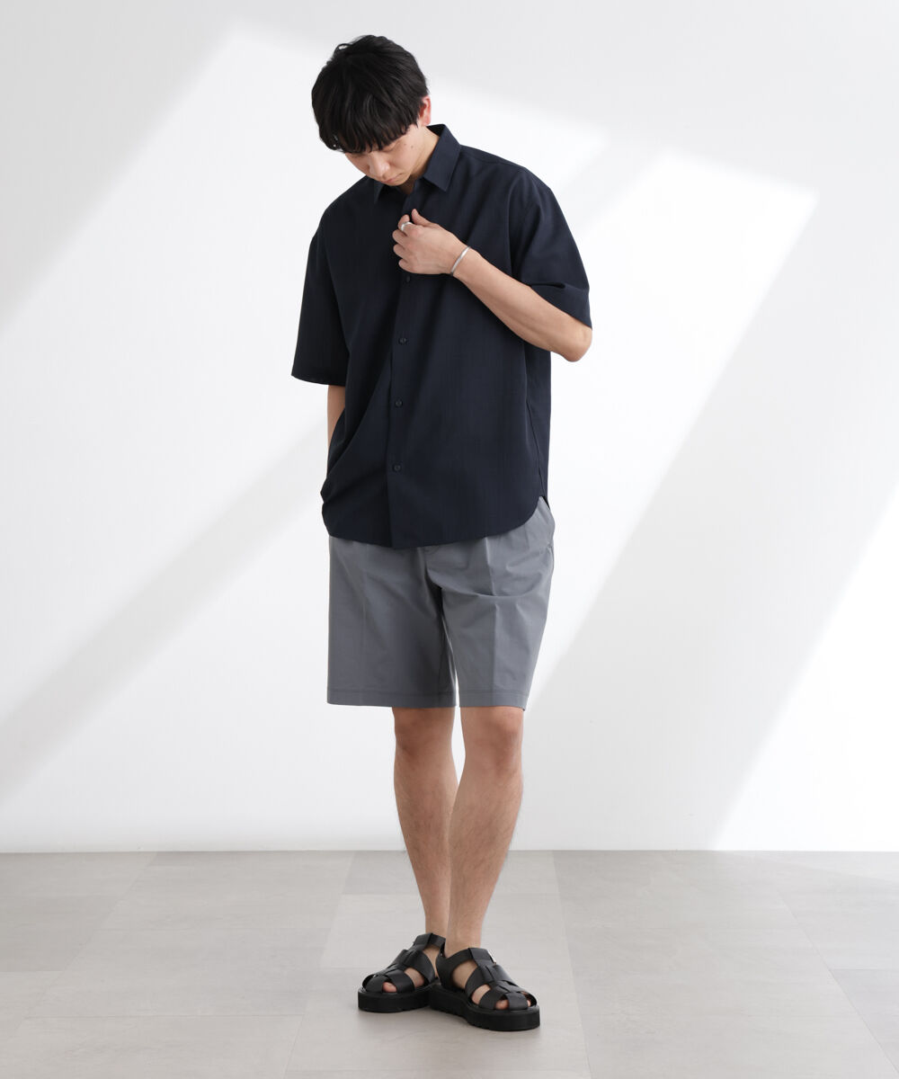 nano･universe「ライトウェイトドライシャツ 半袖(セットアップ可)」|シャツ・ブラウス|