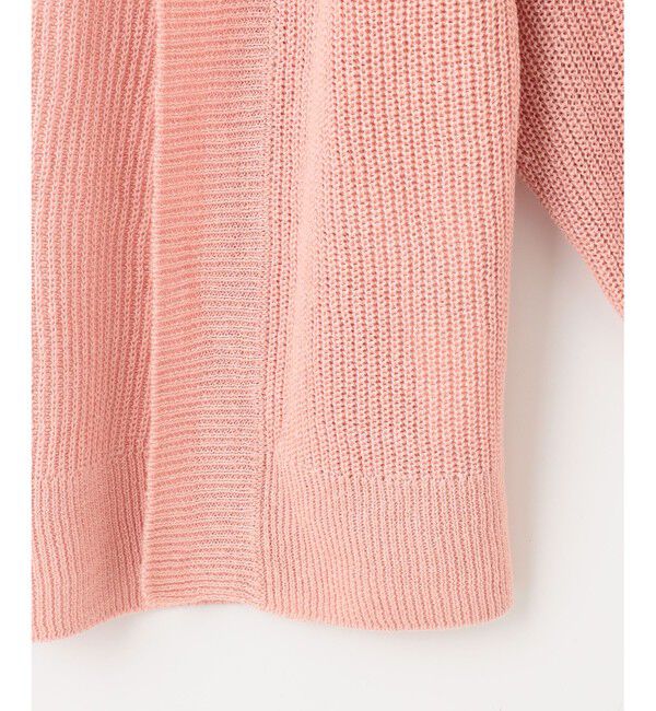 自由区「【WEB限定カラーあり・洗える】リネンミドルゲージニット カーディガン」|カーディガン|