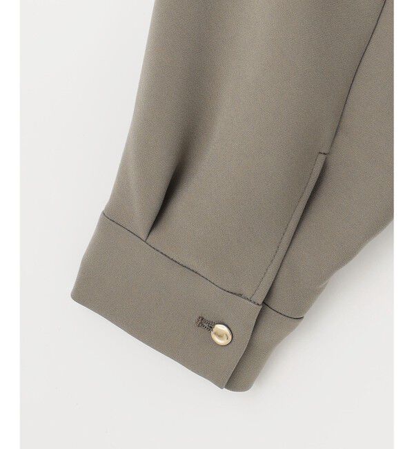 自由区「【きれいめの定番・カタログ掲載・セットアップ対応・セレモニー・通勤】トリアセダブルクロス ブラウス」|シャツ・ブラウス|