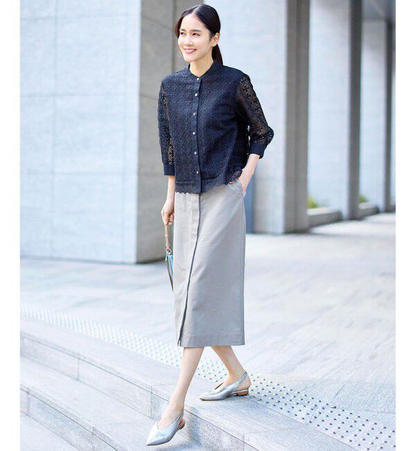 自由区「【カタログ掲載】ジオメトリックレース ブラウス」|シャツ・ブラウス|