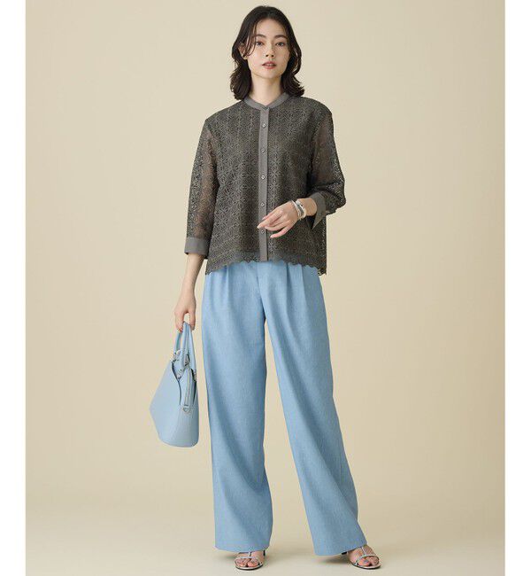 自由区「【カタログ掲載】ジオメトリックレース ブラウス」|シャツ・ブラウス|