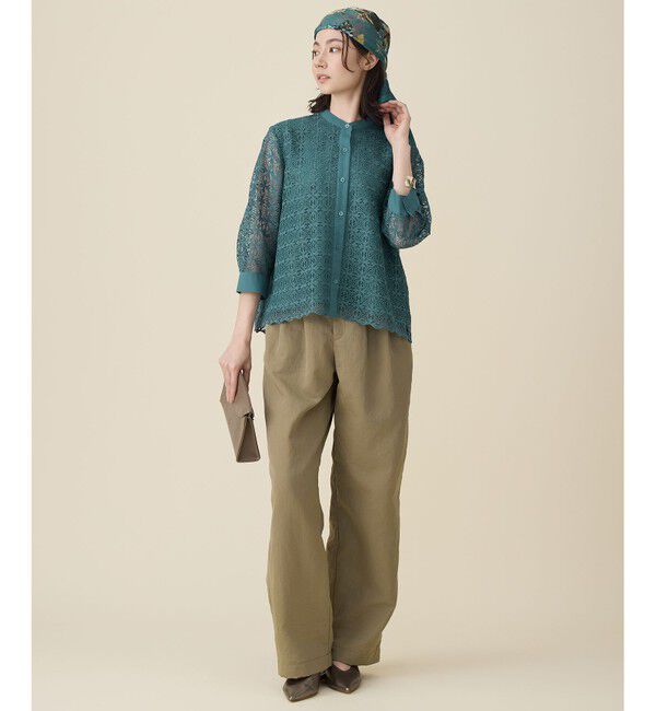 自由区「【カタログ掲載】ジオメトリックレース ブラウス」|シャツ・ブラウス|