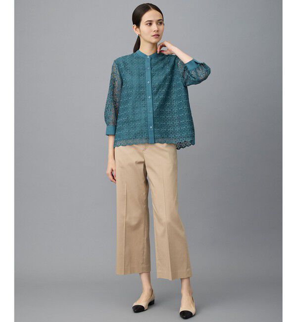 自由区「【カタログ掲載】ジオメトリックレース ブラウス」|シャツ・ブラウス|