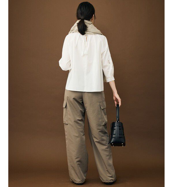 自由区「【SHIHOさん着用】エンブロイダリーブロードパフスリーブ ブラウス」|シャツ・ブラウス|