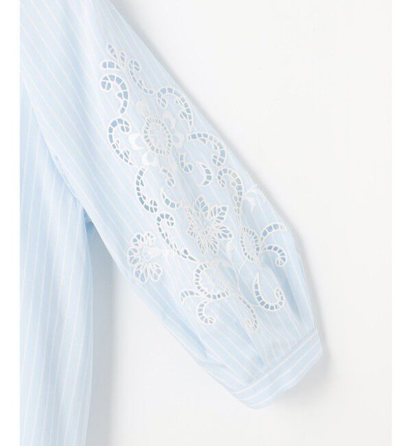 自由区「【SHIHOさん着用】エンブロイダリーブロードパフスリーブ ブラウス」|シャツ・ブラウス|