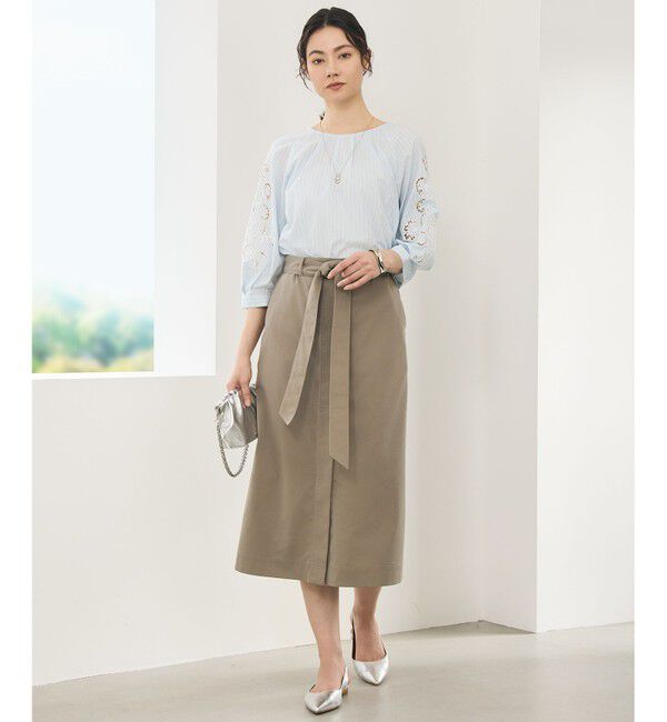 自由区「【SHIHOさん着用】エンブロイダリーブロードパフスリーブ ブラウス」|シャツ・ブラウス|