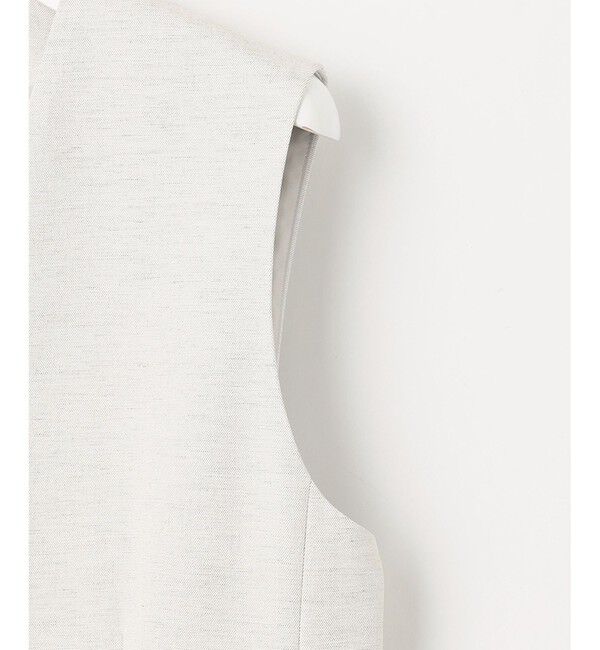 23区「【セットアップ対応/洗える】コットンリネン オックスストレッチ ジレ」|その他|