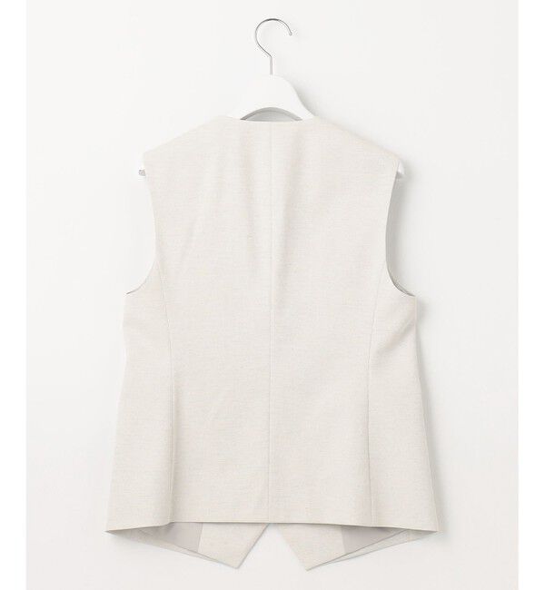 23区「【セットアップ対応/洗える】コットンリネン オックスストレッチ ジレ」|その他|