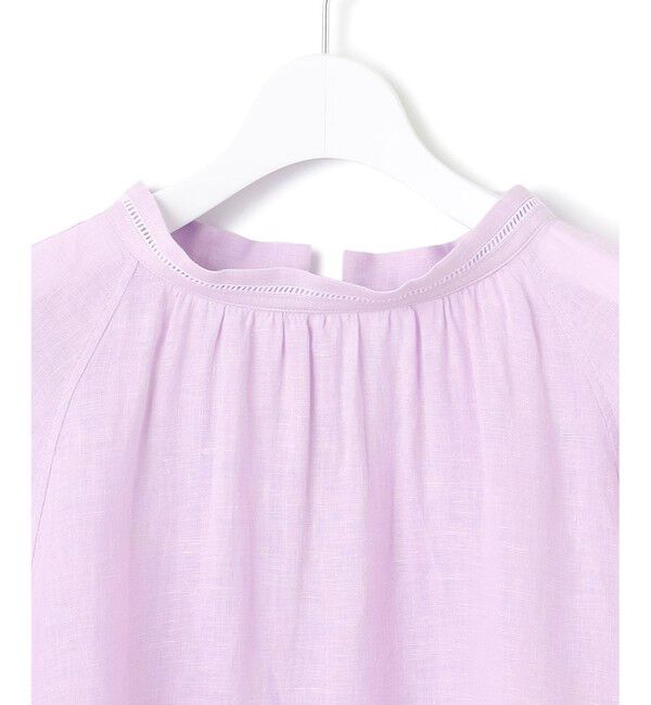 23区「【洗える】LIBECOリネン ボリュームスリーブ ブラウス」|シャツ・ブラウス|