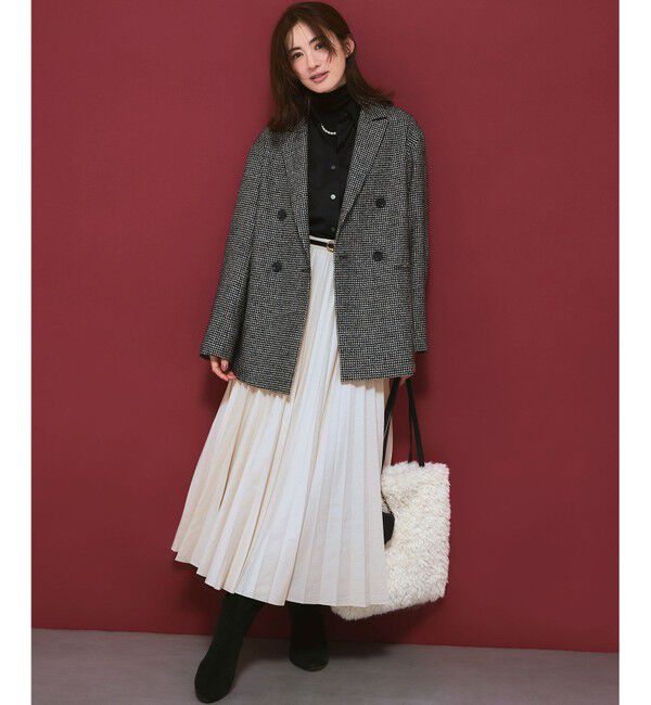 23区「【滝沢眞規子さん着用/洗える】メリノウールサテン 2WAYドルマンスリーブシャツ」|シャツ・ブラウス|