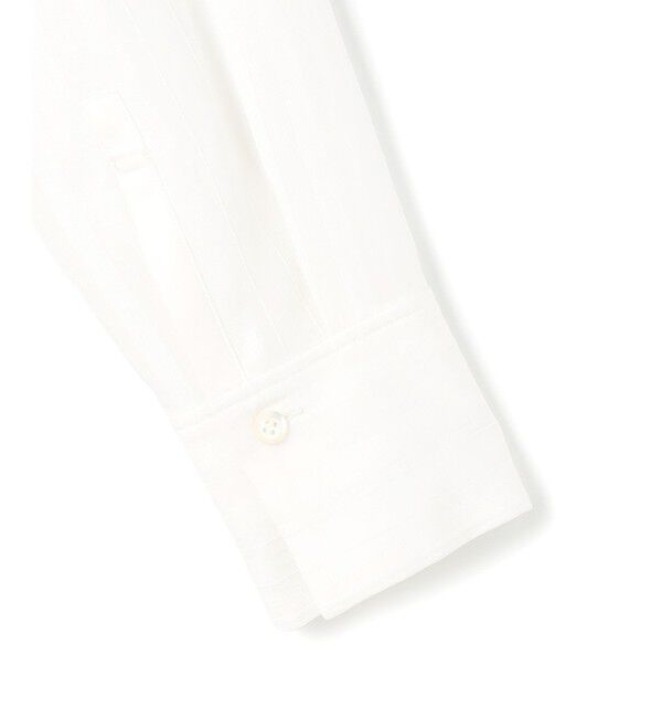 23区「ドビーストライプ バックタック フレアブラウス」|シャツ・ブラウス|