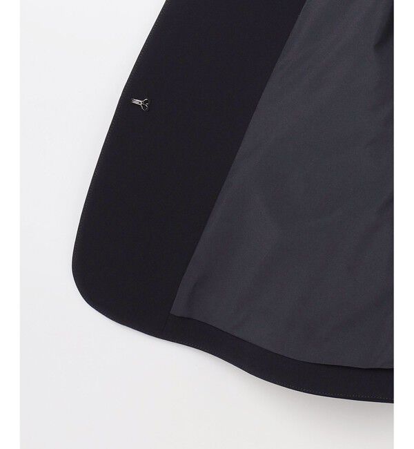 ANY SIS「セレモニーダブルクロス クルーカラー ジャケット」|ノーカラージャケット|