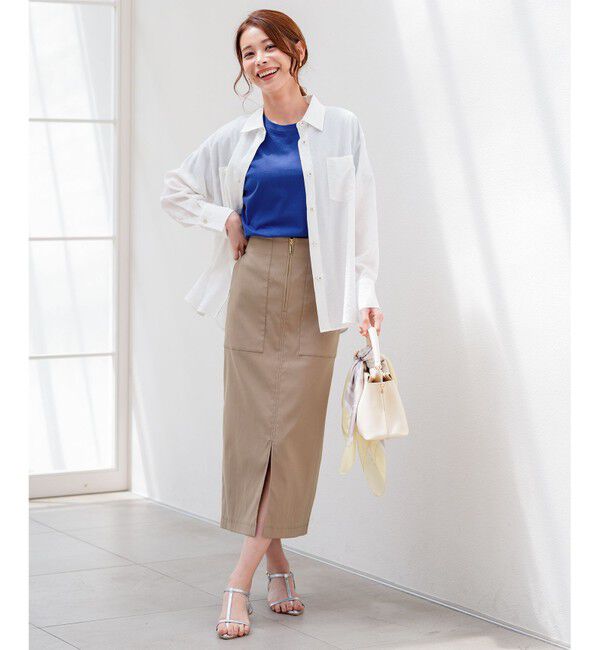 ANY SIS「シアーダブルポケット シャツ」|シャツ・ブラウス|