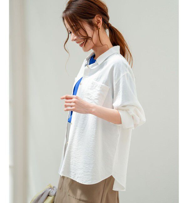 ANY SIS「シアーダブルポケット シャツ」|シャツ・ブラウス|