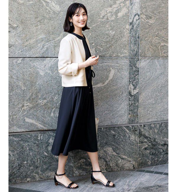 ANY SIS「シアーメッシュ ノーカラージャケット」|ノーカラージャケット|