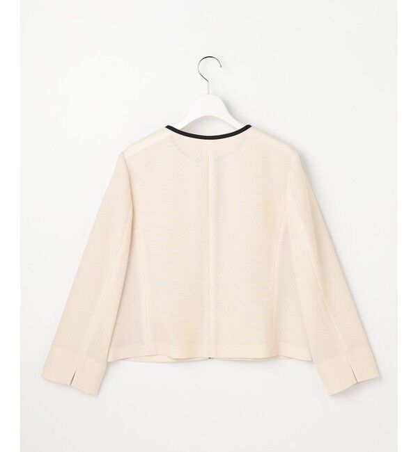 ANY SIS「シアーメッシュ ノーカラージャケット」|ノーカラージャケット|