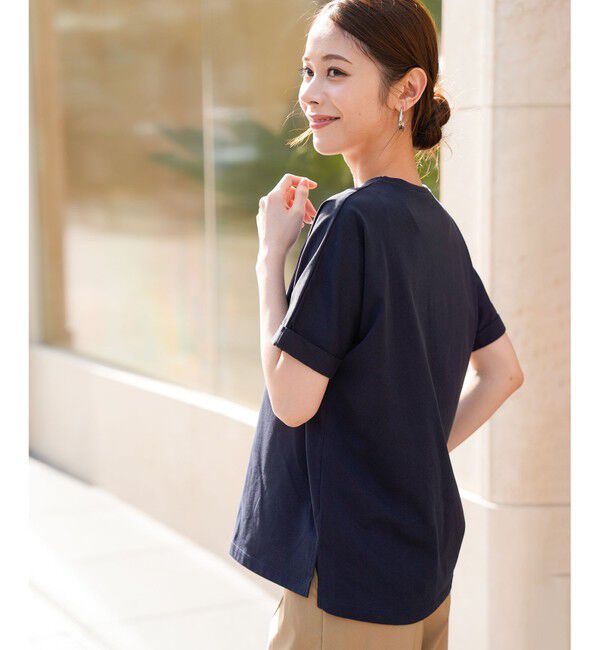 ANY SIS「フラワープリント ロゴＴシャツ」|Tシャツ・カットソー|