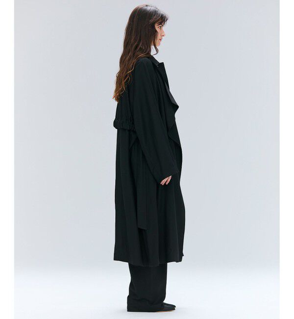 BEIGE,「COBURN / シルク混ロングステンカラーコート」|ステンカラーコート|