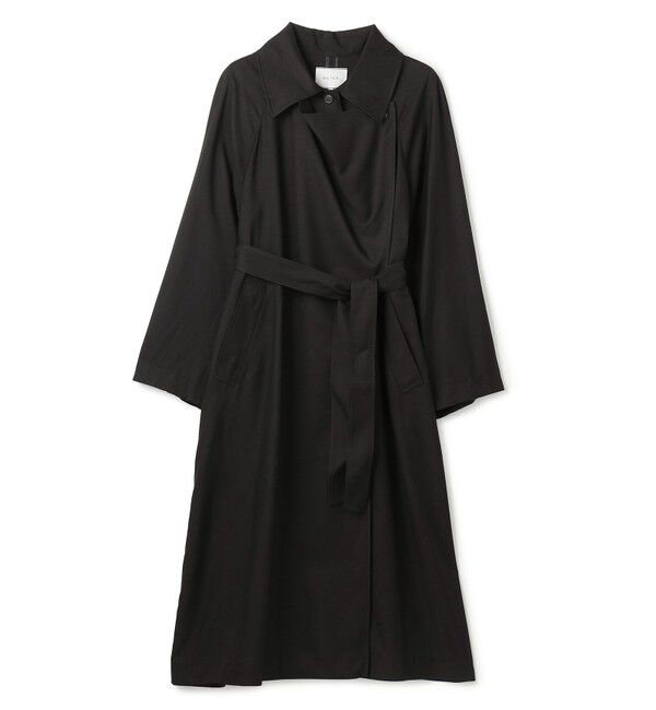 BEIGE,「COBURN / シルク混ロングステンカラーコート」|ステンカラーコート|