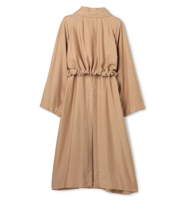 BEIGE,「COBURN / シルク混ロングステンカラーコート」|ステンカラーコート|