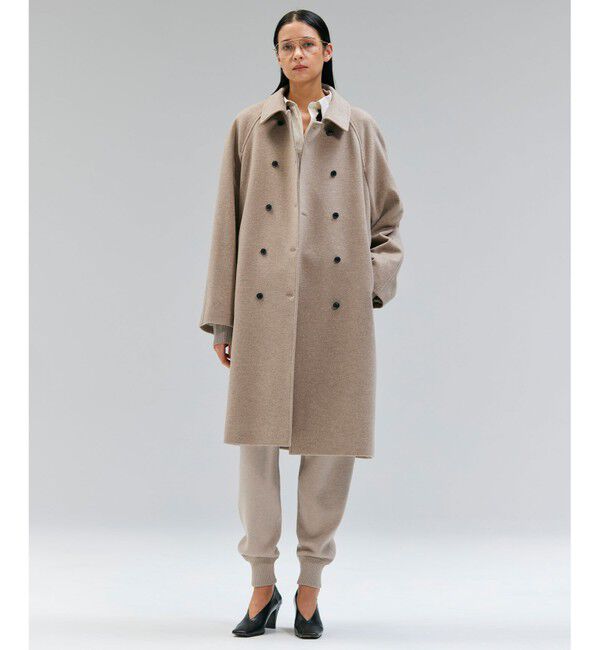 BEIGE,「【VERY NaVY掲載】LABBOCK / ウール混ラグランステンカラーコート」|ステンカラーコート|