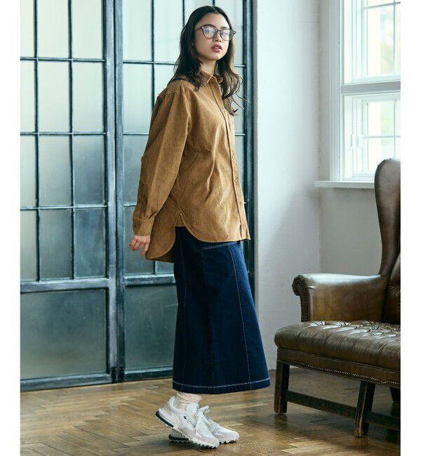 LACOSTE「オーバーサイズコーデュロイシャツ」|シャツ・ブラウス|