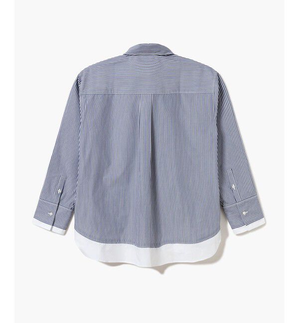 LACOSTE「レイヤード風デザイン ストライプシャツ」|シャツ・ブラウス|