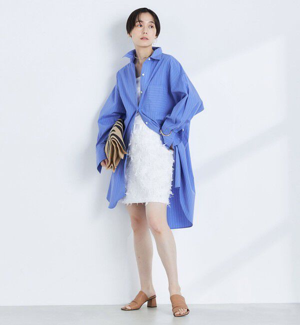 NOLLEY'S「【KIRYU】フェザーカットジャガードビスチェ兼ミニスカート」|スカート|