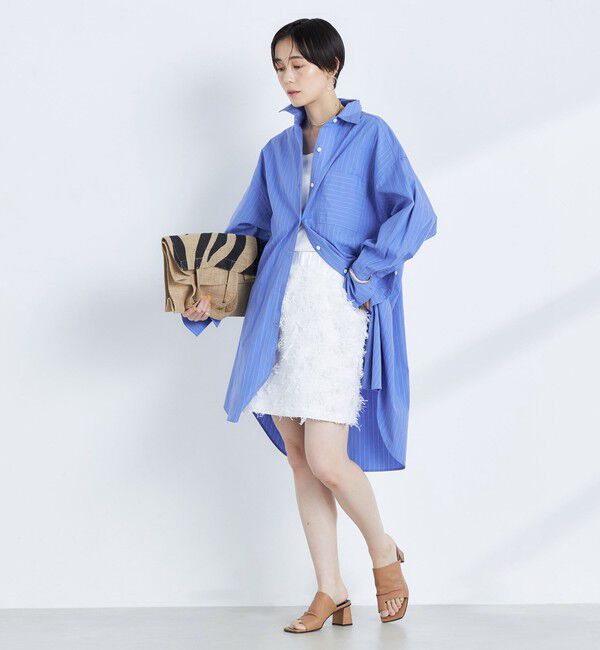 NOLLEY'S「【KIRYU】フェザーカットジャガードビスチェ兼ミニスカート」|スカート|