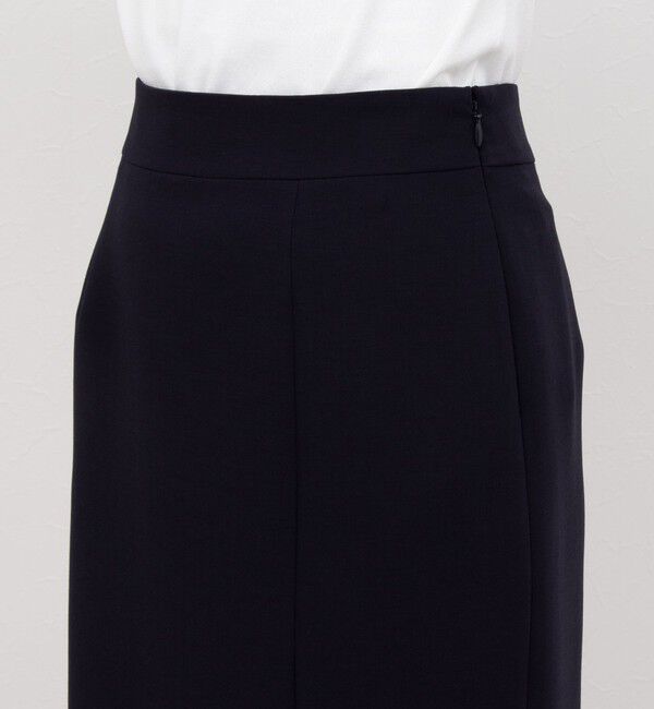 NOLLEY'S sophi「《セットアップ対応》ウォッシャブル撥水ダブルクロスサイドスリットスカート」|タイト|