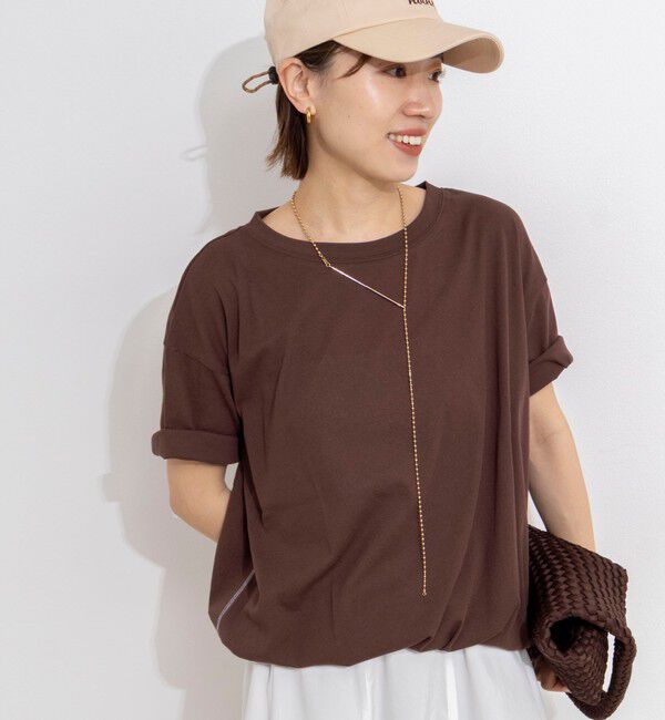 Rie Miller「ウォッシャブルドローストTシャツ」|Tシャツ・カットソー|