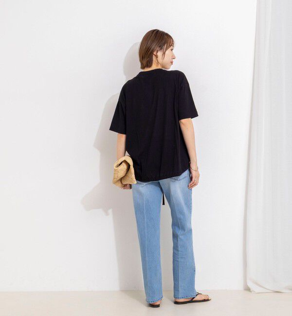 Rie Miller「ウォッシャブルドローストTシャツ」|Tシャツ・カットソー|