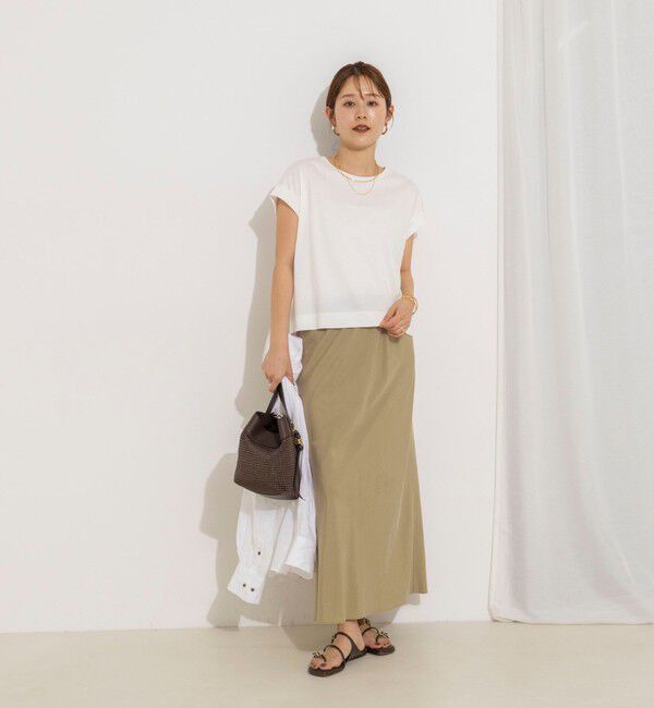 NOLLEY'S「【WEB＆一部店舗限定】《セットアップ対応》ウォッシャブルサンドウォッシュナロスカート」|スカート|