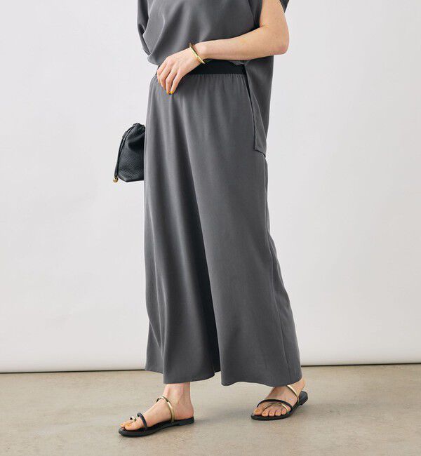 NOLLEY'S「【WEB＆一部店舗限定】《セットアップ対応》ウォッシャブルサンドウォッシュナロスカート」|スカート|