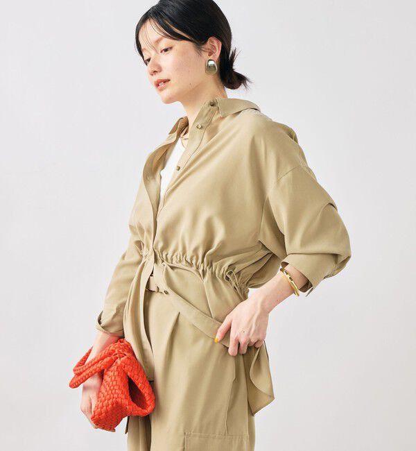 NOLLEY'S「《セットアップ対応》ウォッシャブルサンドウォッシュシャツ」|シャツ・ブラウス|