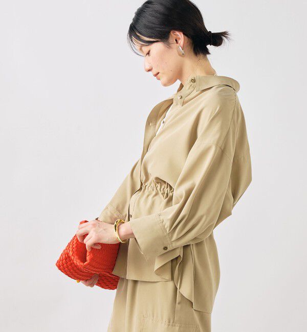 NOLLEY'S「《セットアップ対応》ウォッシャブルサンドウォッシュシャツ」|シャツ・ブラウス|