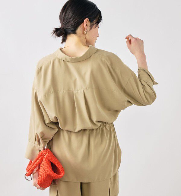 NOLLEY'S「《セットアップ対応》ウォッシャブルサンドウォッシュシャツ」|シャツ・ブラウス|