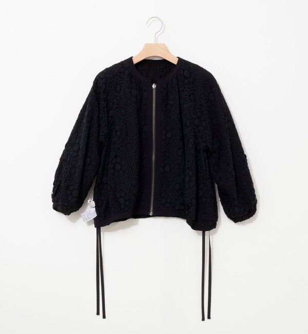 NOLLEY'S「【MARILYN MOON/マリリーンムーン】reversible sheer lace blouson」|ブルゾン・スタジャン|