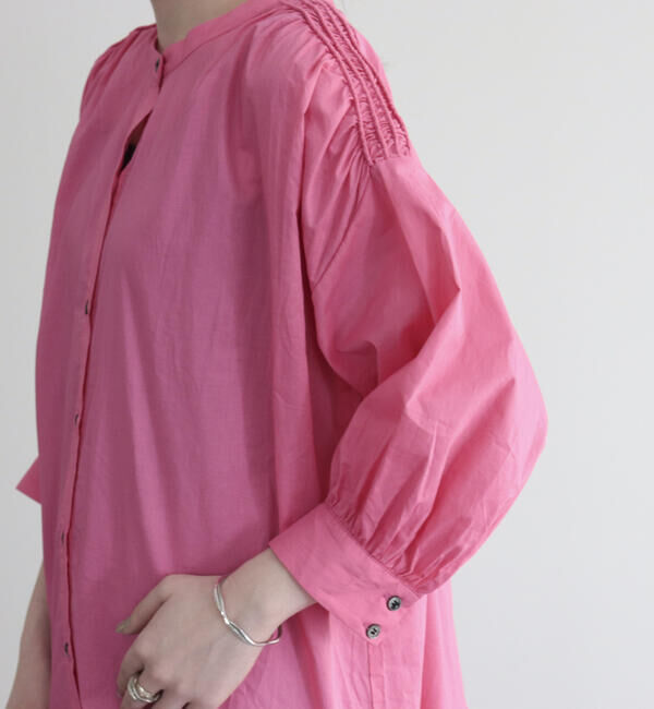 fredy emue「【fredyemueフレディエミュ】コードボリュームシャツワンピース」|ワンピース|