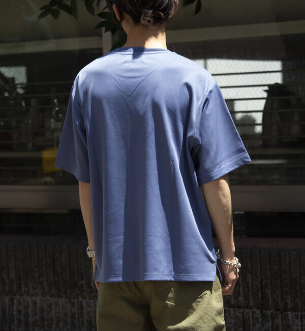 GLOSTER「【GLOSTER/グロスター】ポンチオーバーサイズ クルーネックTシャツ サイドスリット」|Tシャツ・カットソー|