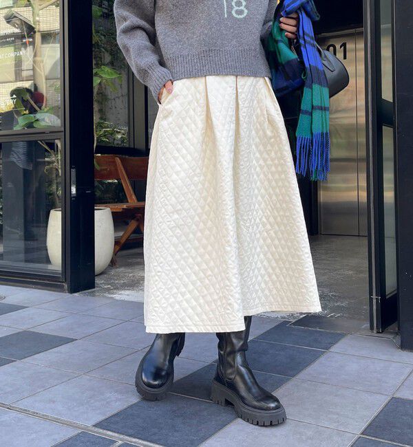fredy emue「キルティングタックスカート」|スカート|