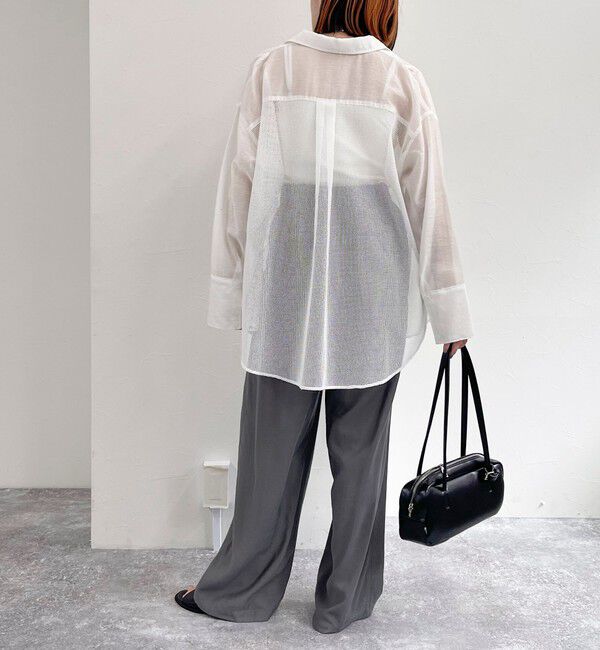 fredy emue「メッシュ切替シャツ」|シャツ・ブラウス|