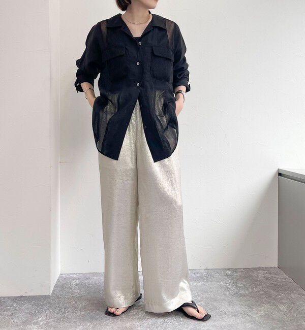 fredy emue「メッシュ切替シャツ」|シャツ・ブラウス|