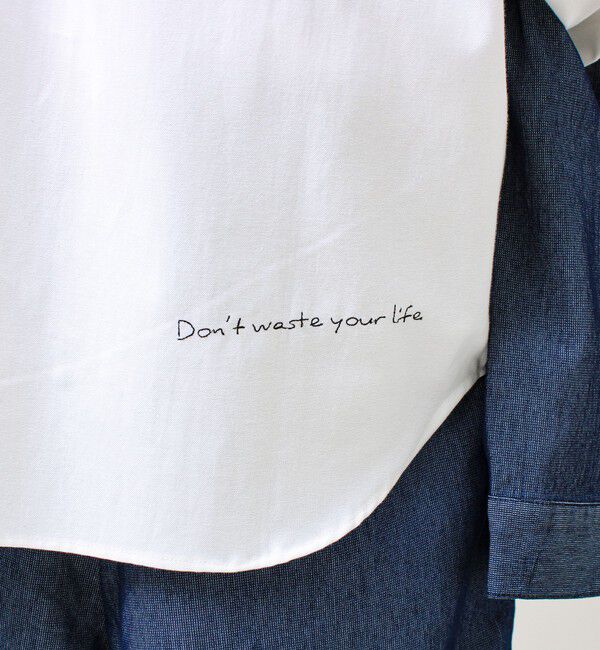 GLOSTER「【気分を上げるフレーズ】ポジティブメッセージシャツ パート2」|シャツ・ブラウス|