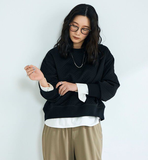 fredy emue「ハートキルトスウェットプルオーバー」|Tシャツ・カットソー|