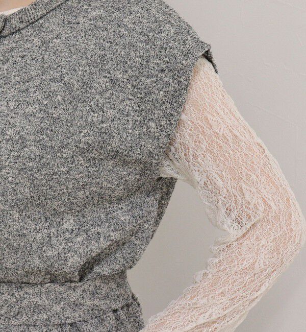 fredy emue「ベルト付きニットベスト」|ベスト・ジレ|