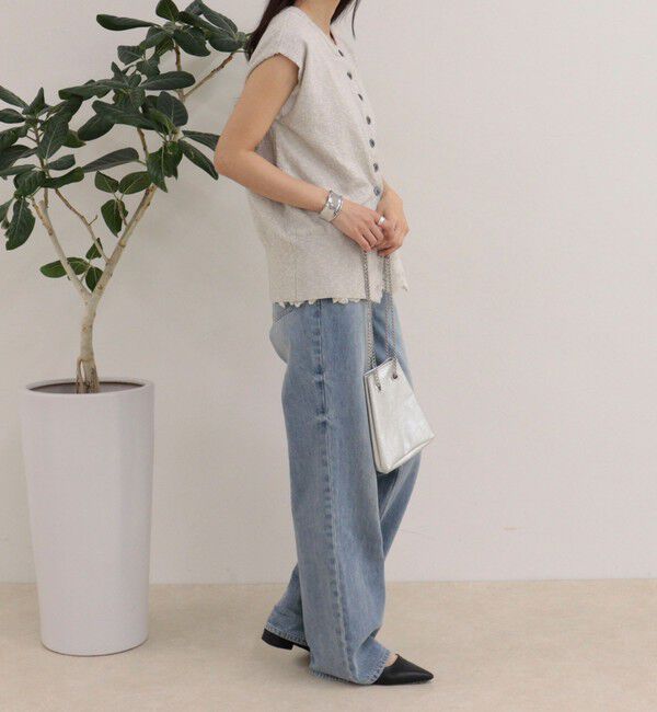 fredy emue「ベルト付きニットベスト」|ベスト・ジレ|