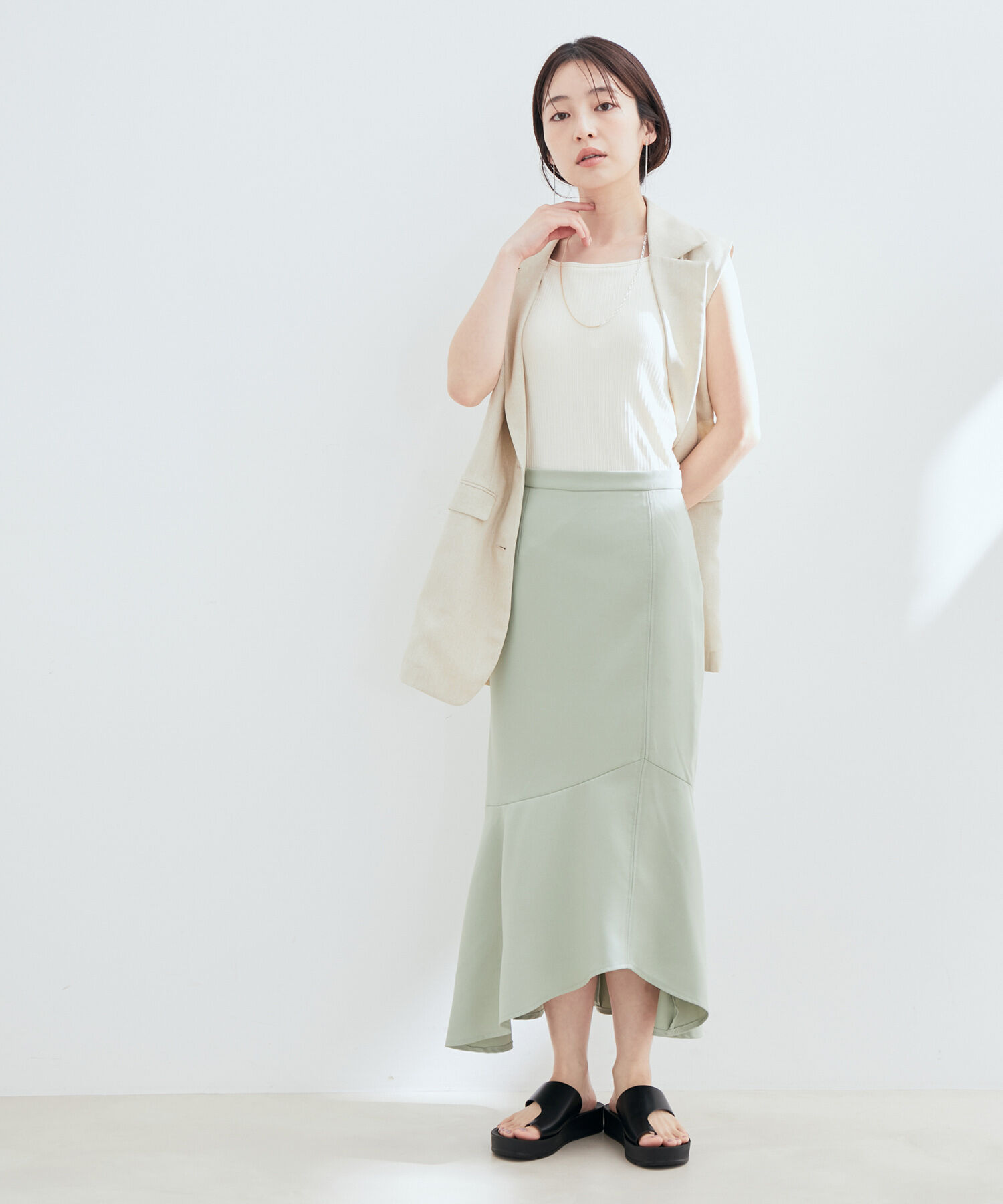 VIS「カルゼマーメイドスカート」|スカート|