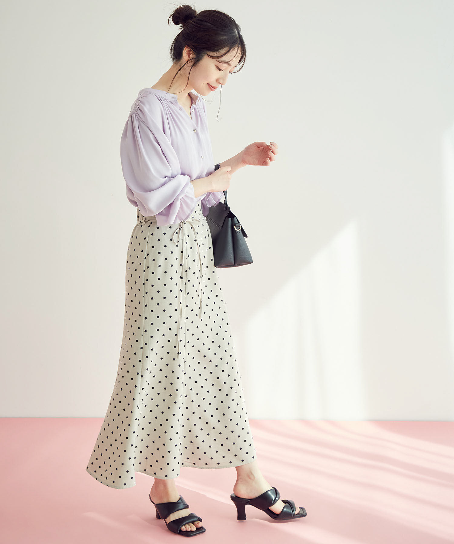 VIS「【一部サイズ公式サイト・直営店舗限定】リネンライクマーメイドスカート【sustainable】」|スカート|