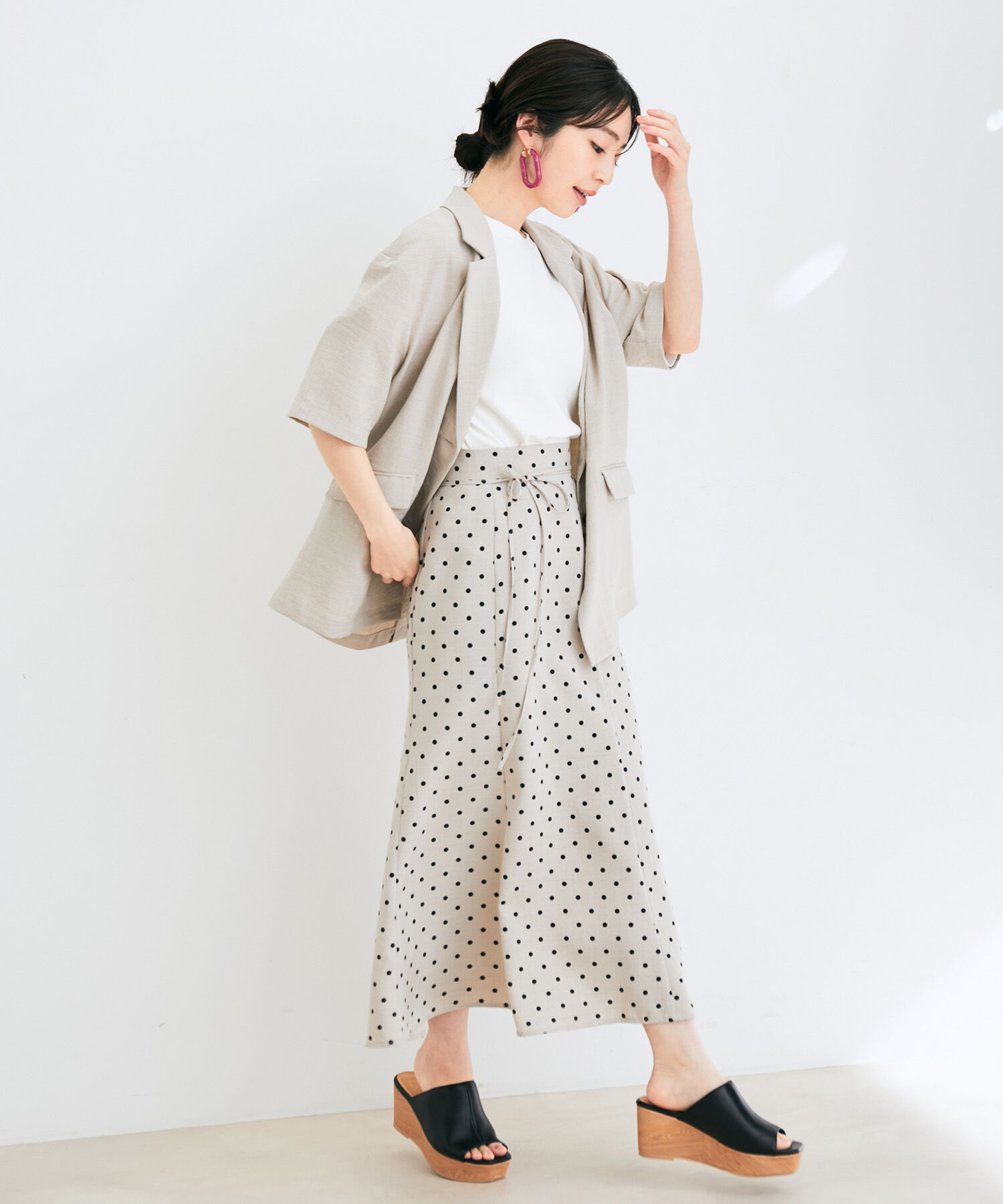 VIS「【一部サイズ公式サイト・直営店舗限定】リネンライクマーメイドスカート【sustainable】」|スカート|